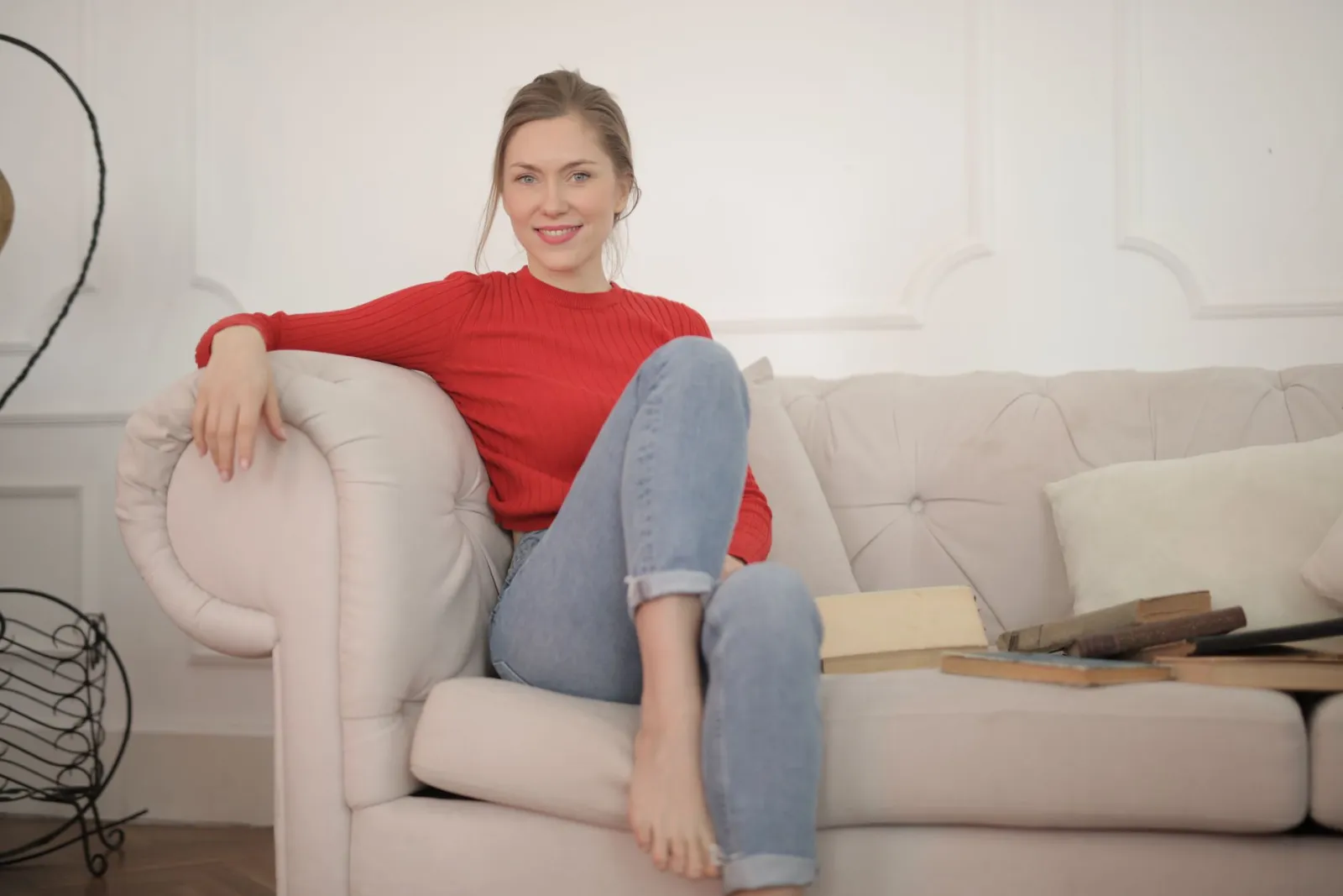 gemütliches Wohnzimmersofa