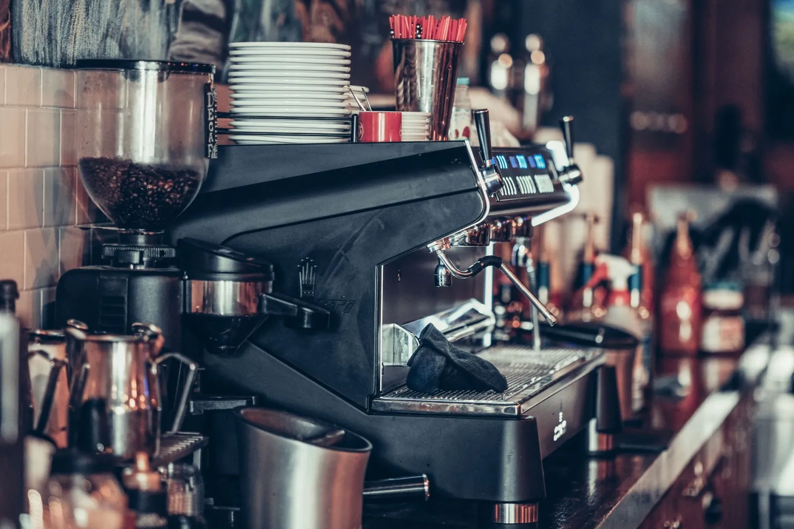 Kaffeemaschine auf Küchentheke