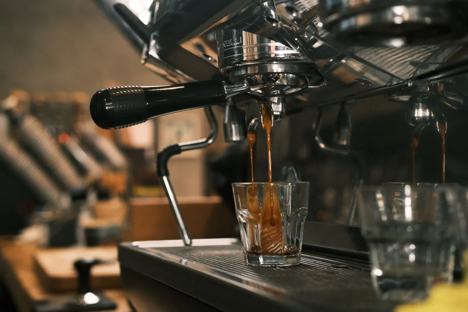 Nahaufnahme einer Kaffeemaschine